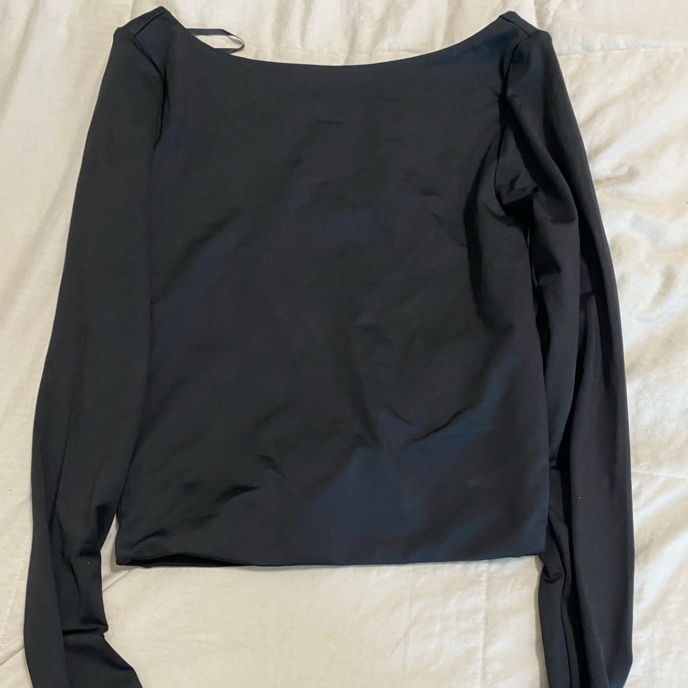 Forever 21 Black Blouse with Long Sleeves